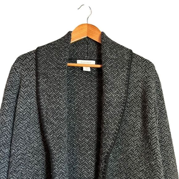 Ellen Tracy wool blend long cardigan. Size small - Picture 2 of 9